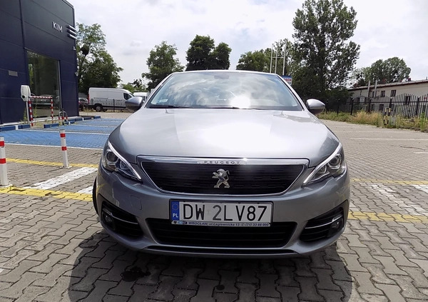 Peugeot 308 cena 59999 przebieg: 44651, rok produkcji 2020 z Wrocław małe 254